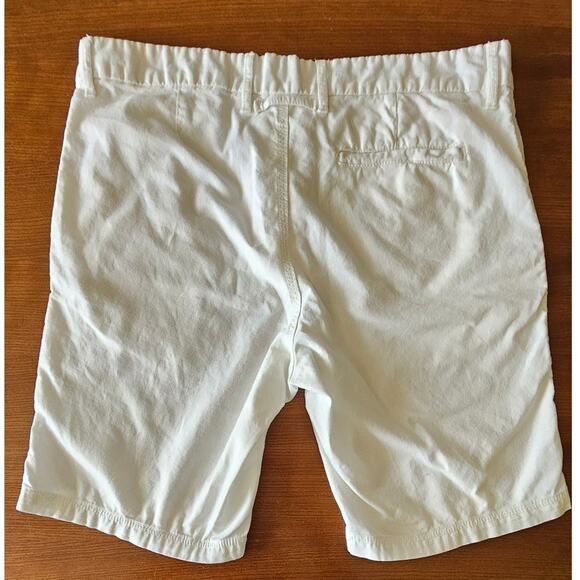 Onia 55% Linen, 45% Cotton Fixed Waist White Shorts, Mens Sz 34 - Picture 2 of 8